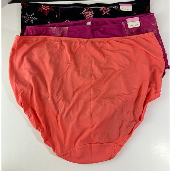 NWT Cacique Bundle Lot of 5 Panties Full Brief Lace Floral Plus Size 22/24 - Picture 7 of 13